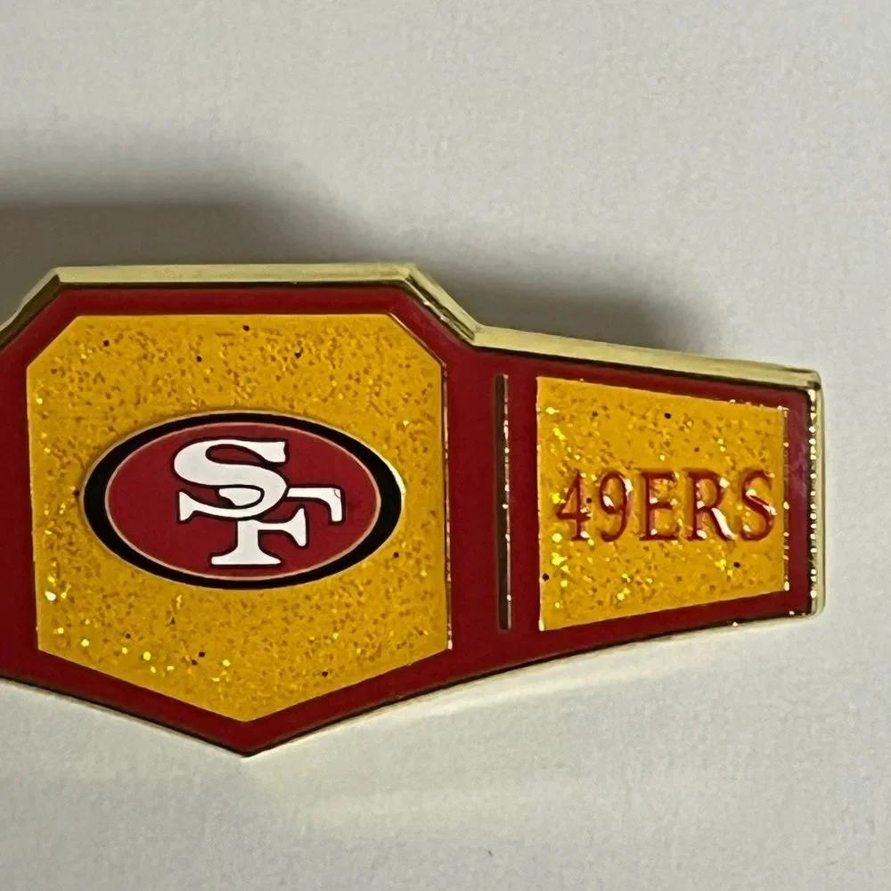 San Francisco 49ers Championship Belt Hat Pin Hats Bag Football Fitted New Era